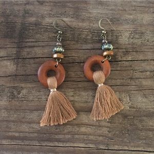 Fringed Dangle earrings